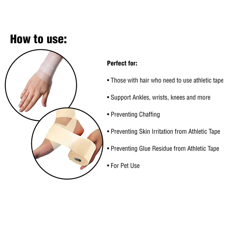 1 Roll Self-adhesive Underwrap Sports Pre-Wrap For Athletic Tape Foam Sponge Skin Film Elastic Bandage Elbow Knee Pads