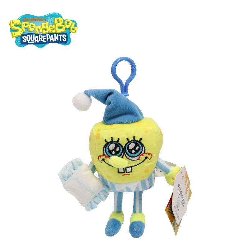 Kawaii حقيقية سبونجبوب أفخم قلادة جديدة عبر خلع الملابس ستار المفاتيح قلادة المرأة حقيبة قلادة فتاة هدية هدية الكريسماس #4