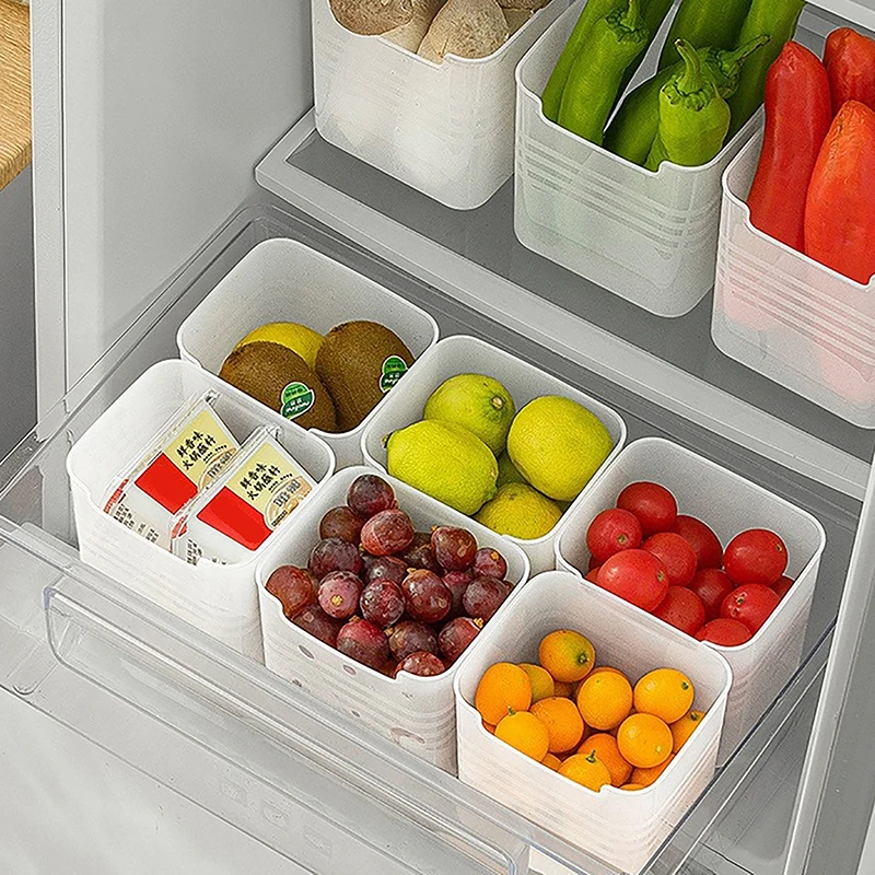 5/2/1PCS Refrigerator Storage Boxes Food Fresh Organizer Cold Storage Crisper Fruit Spice Food Container Boxes Kitchen Boxes