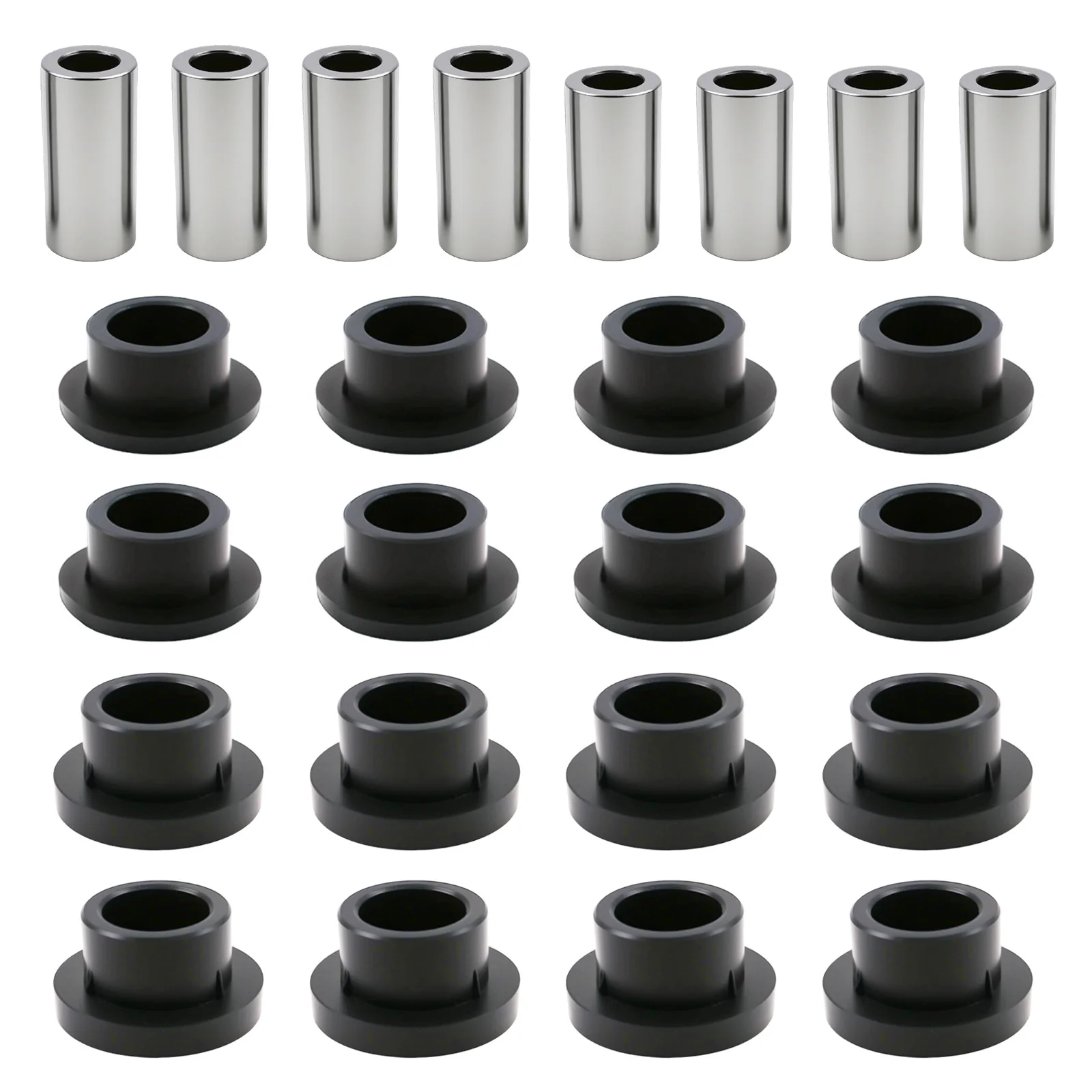 Front & Rear Shock Absorber Bushings Sleeve Kit 16Pcs For Polaris Ranger 500 570 700 800 900 1000 Diesel PRO XD