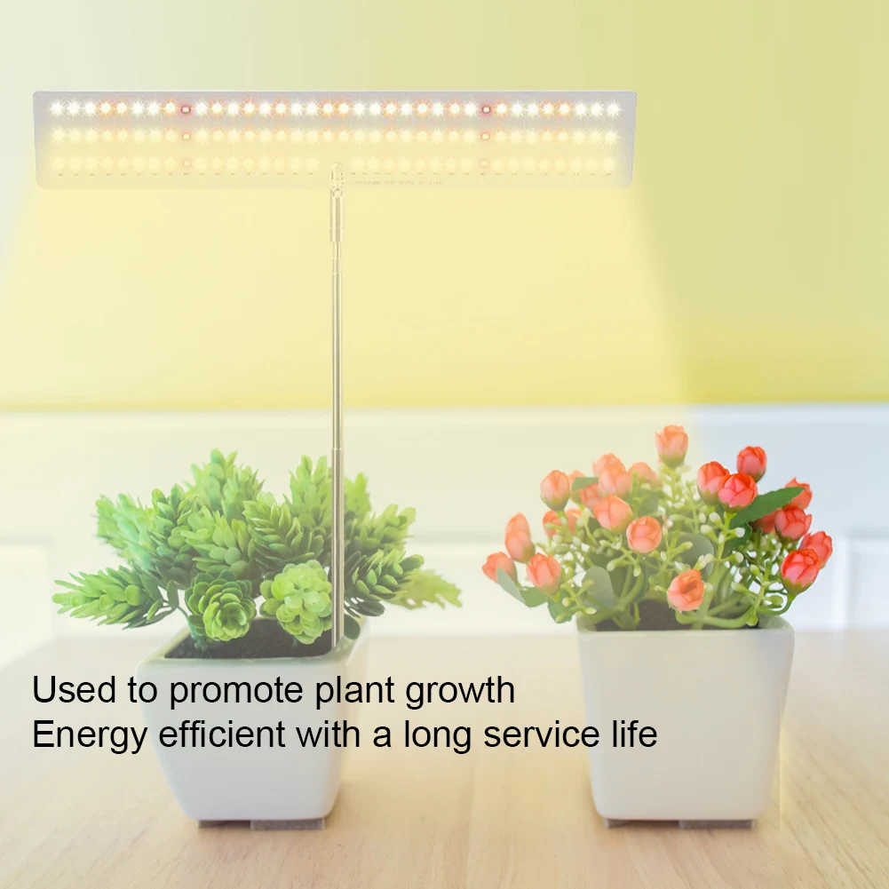 Luz de cultivo hidropónico, fitoamplificador de altura ajustable, luz de cultivo IP54, lámpara de cultivo de escritorio impermeable para invernadero de plantas y flores