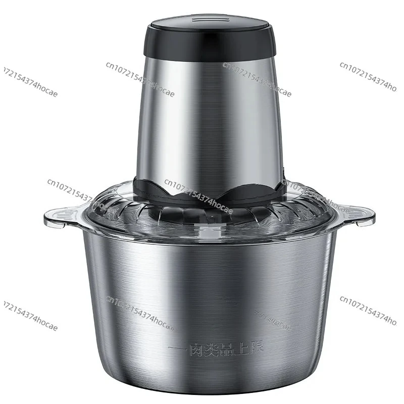 Kitchen household 304 electric meat grinder, multi-functional high-power four-knife meat filling mixer