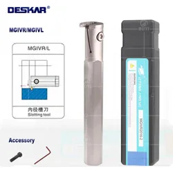 DESKAR 100% Original MGIVR2016/2520/2925/3125 MGIVR MGIVL CNC Internal Grooving White Turning Tools Holder For MGMN MRMN Inserts