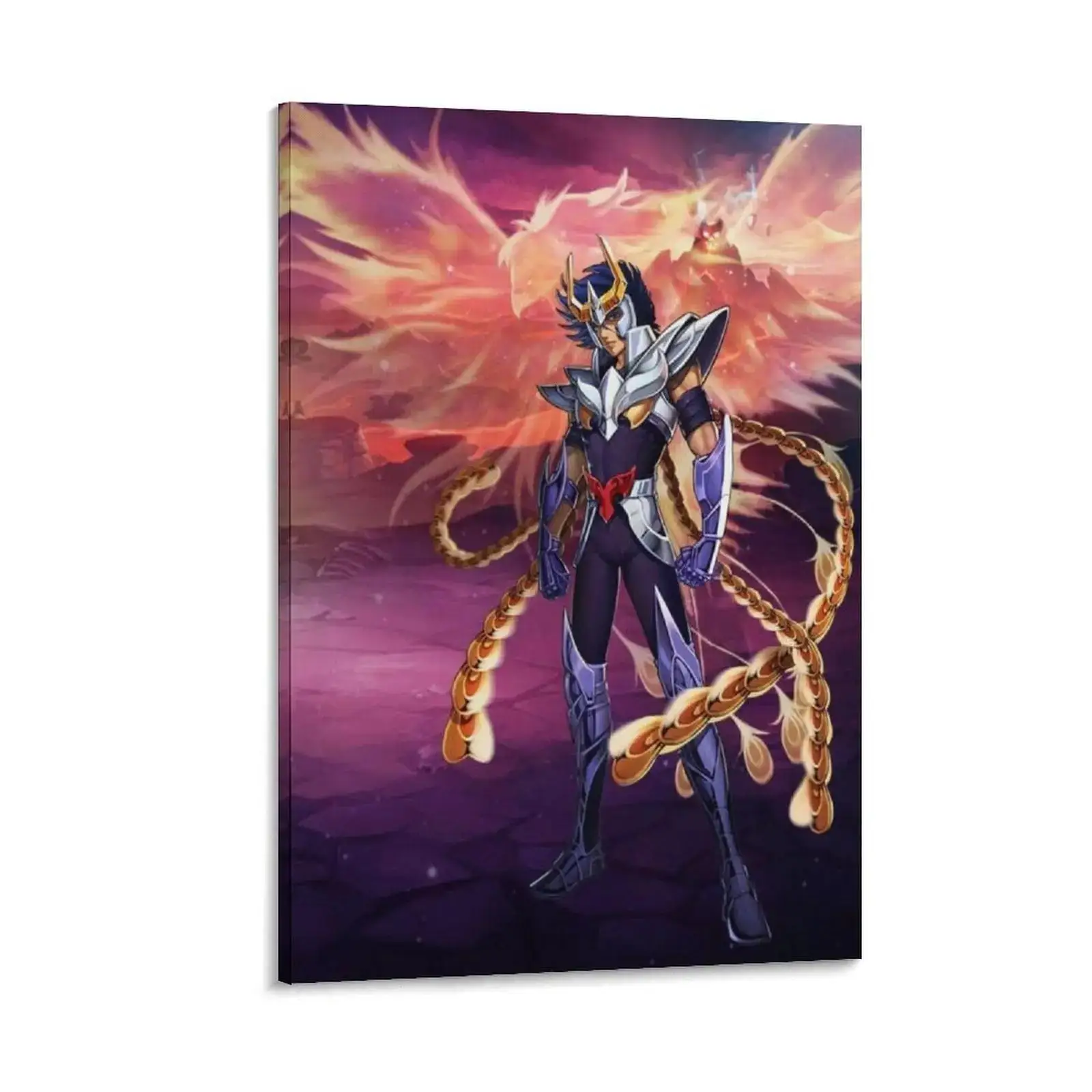 Saint Seiya Knights of the Zodiac Ikki Phoenix Canvas Painting  Wall Art Poster Mural  Home Decor for Living Room Bedroom Office