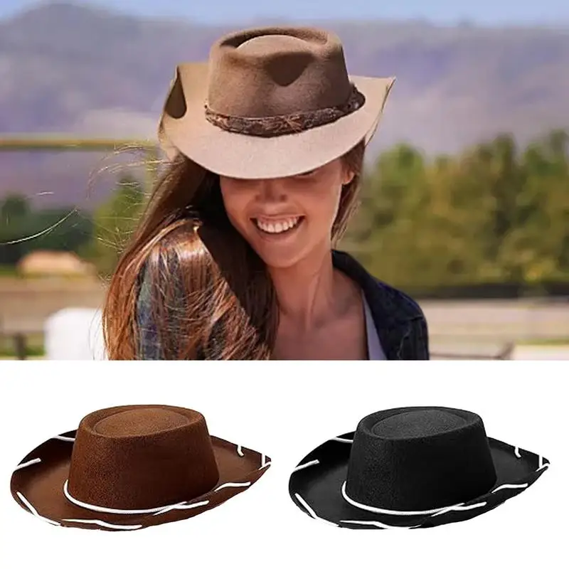 Cowboy Hat For Boys Comfortable Cowboy Fedora Kids Western Hat Beautiful Child Cowboy Hat Trandy Cowboy Sun Hat For Children