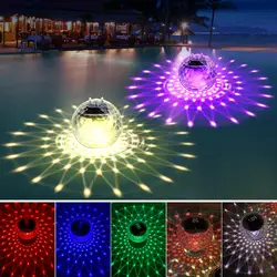 Luzes flutuantes da piscina solar com mudança de cor RGB, Luzes impermeáveis da piscina, Flutuar para piscina