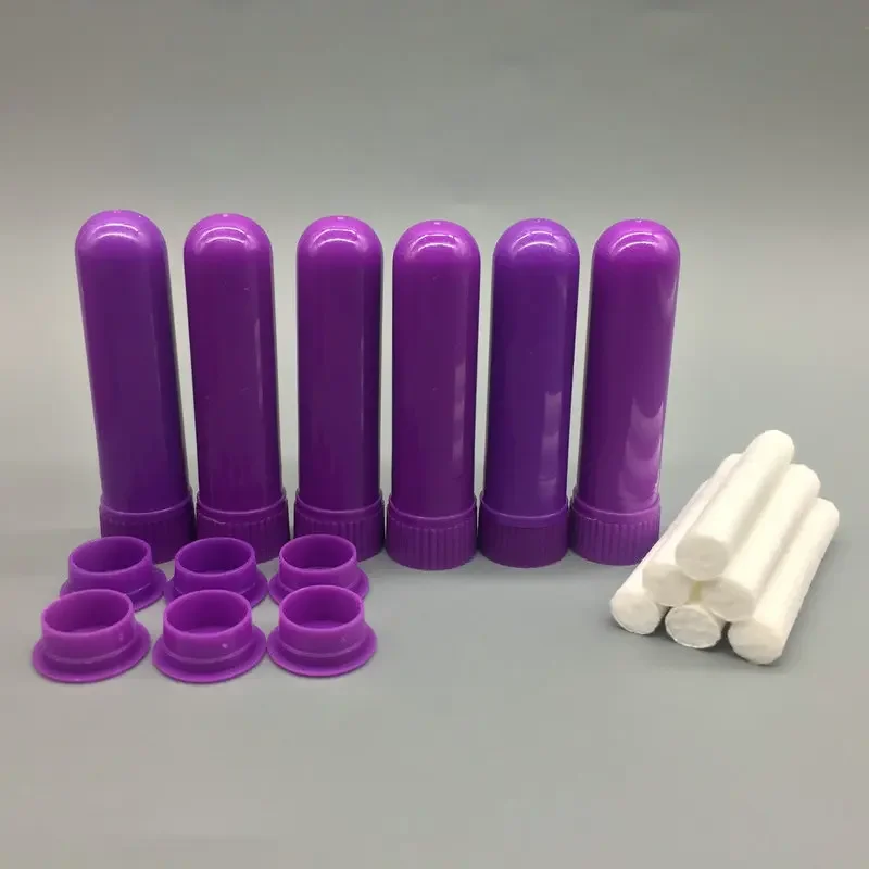 30/50/80/100/200pack Lege Neusinhalator Buis met Katoenen Wieken Refill Plastic Neusinhalator Sticks voor Essentiële Olie Containers