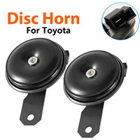 Pair of 12V 120db Twin Tone Disc Horn For Toyota Yaris 4 Runner Corolla RAV4 Prius Highlander Camry Land Cruiser Verso Hilux