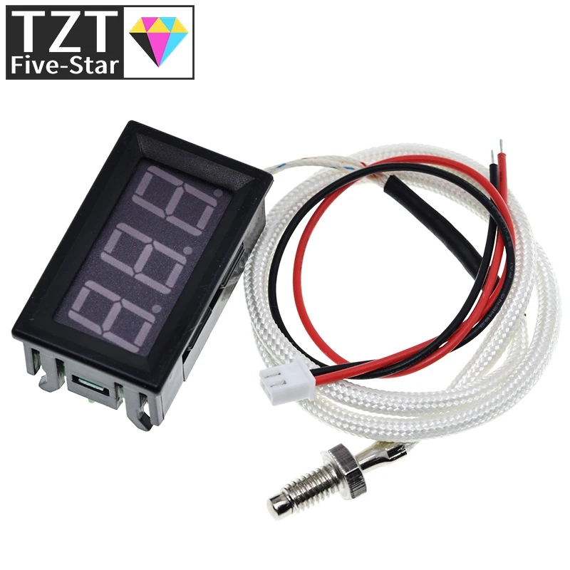 Industrial High Temperature K-Type M6 Thermocouple Thermometer 12V Digital temperature meter tester -30~800 Degree thermograph