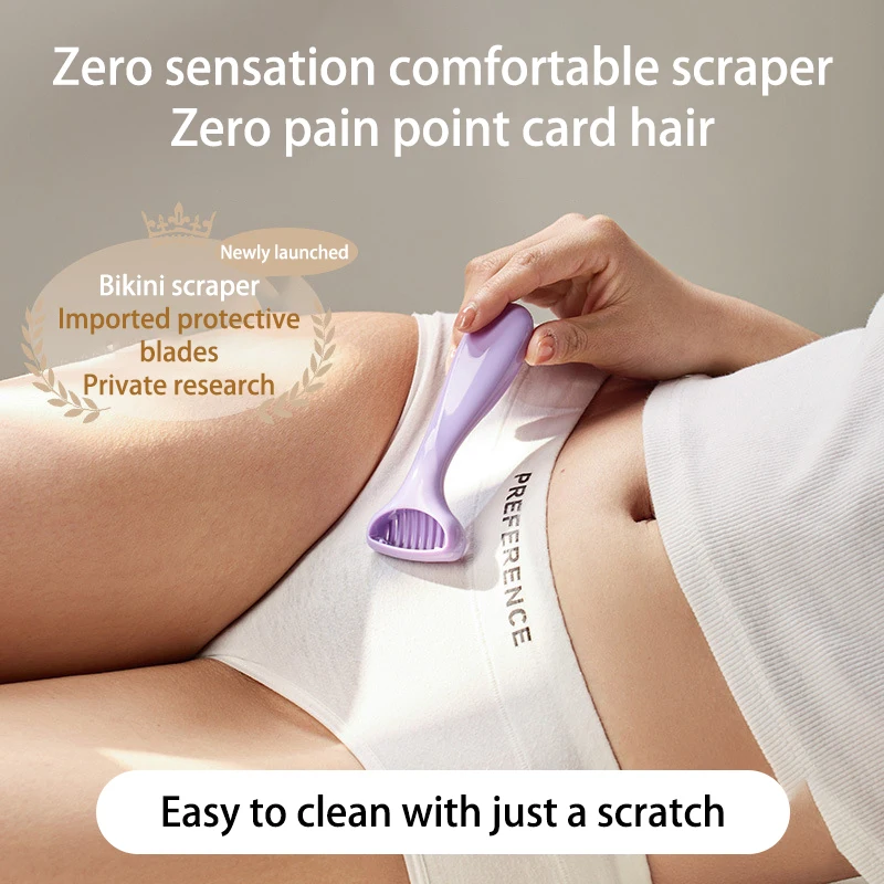 Portable Women Razor For Shaving Bikini Leg Hair Private Body Manual Shaver Use Zero-Sensory Epilator Skin Care