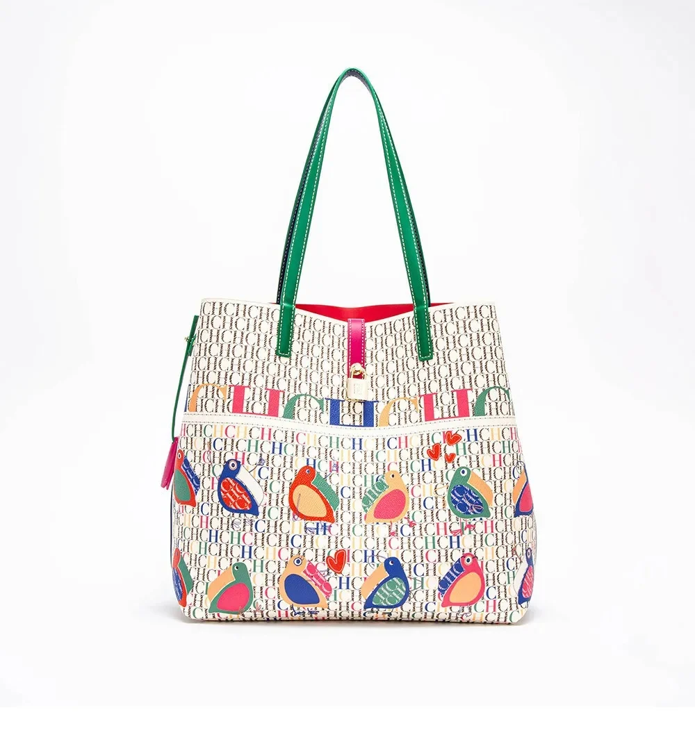 

CH Luxury Brand Designer Shoulder Bag 2025 New Fashion Large Capacity Multifunctional Design Classic Vintage Women's Tote