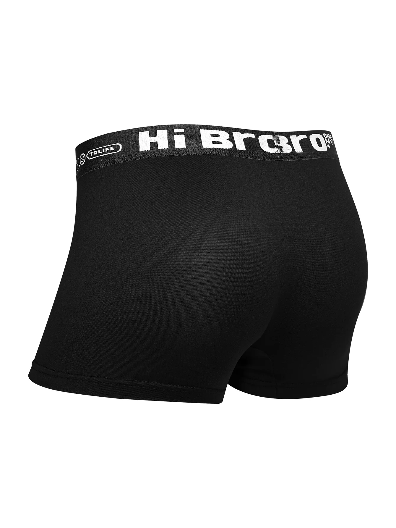 سراويل داخلية للرجال بحزام خصر عصري من "Hi Bro" (4 عبوات) ملابس داخلية مريحة متعددة الألوان قابلة للتنفس