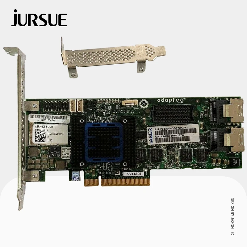 

Adaptec ASR-6805 RAID Expander PCI E 2.0 X8 512MB Cache SAS SATA RAID Controller Card