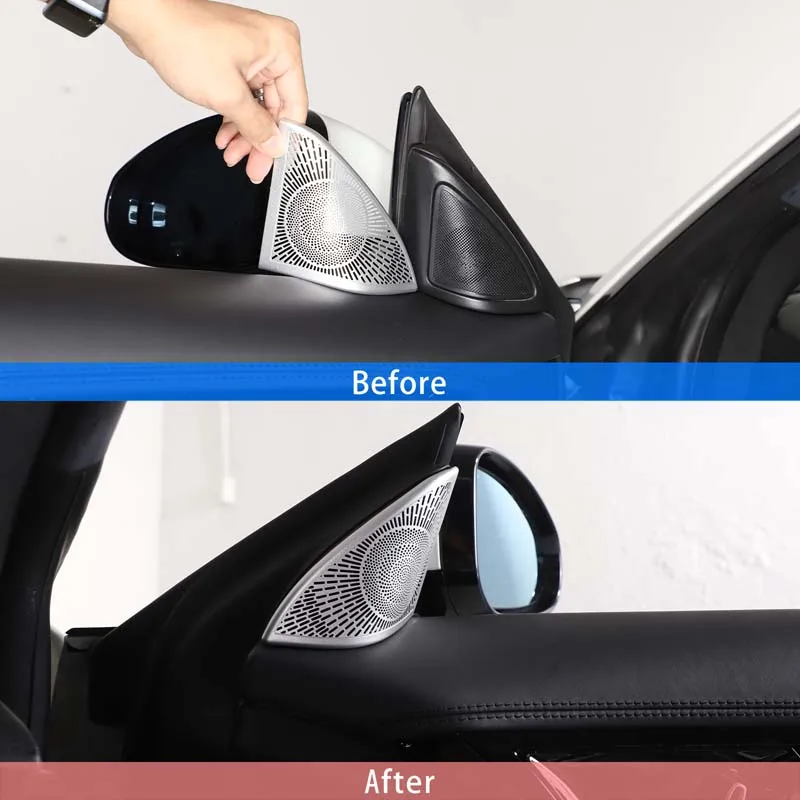 High Pitched Speaker Grille Sticker A-pillar Horn Frame Decoration Sticker Car Accessories For Jaguar F-TYPE X152 2013-2026 - view 4
