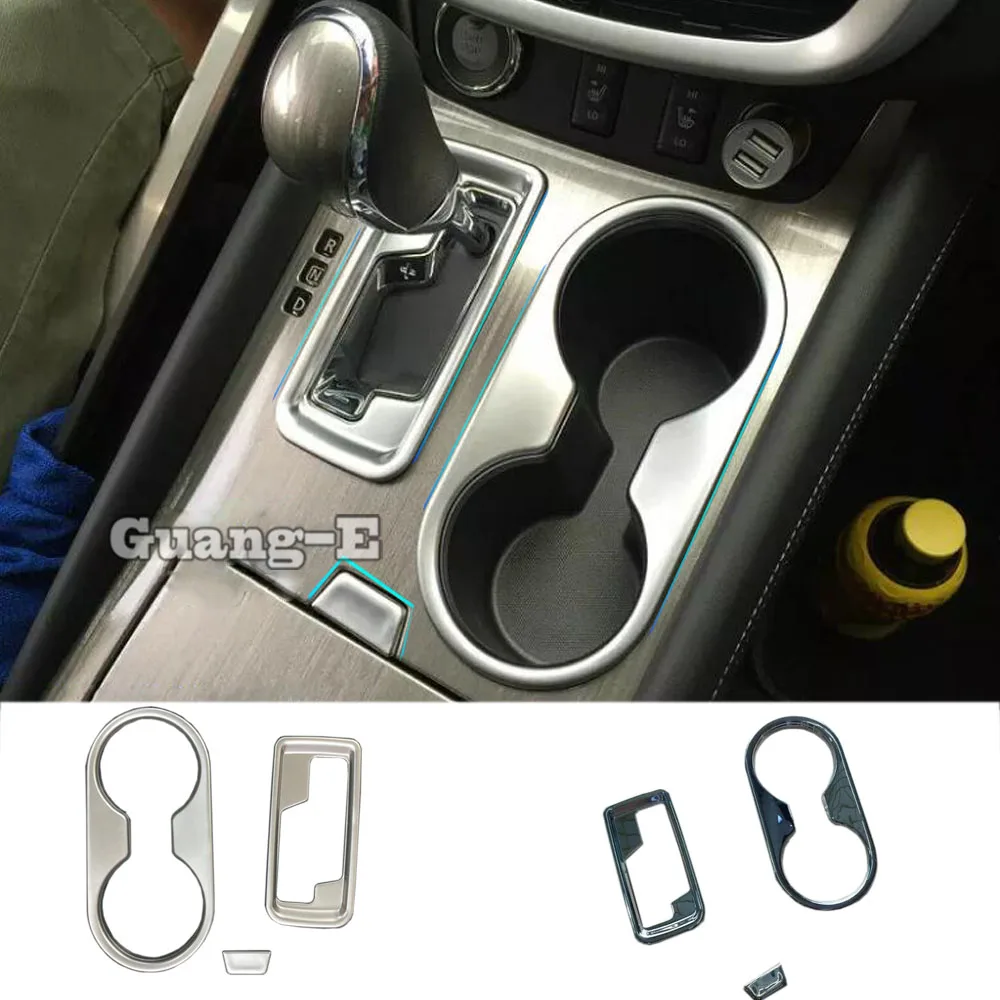 For Nissan Murano 2015 2016 2017 2018 Car Cover Stick ABS Inner Middle Shift Stall Paddles Cup Switch Knob Frame Lamp Trim 3pcs