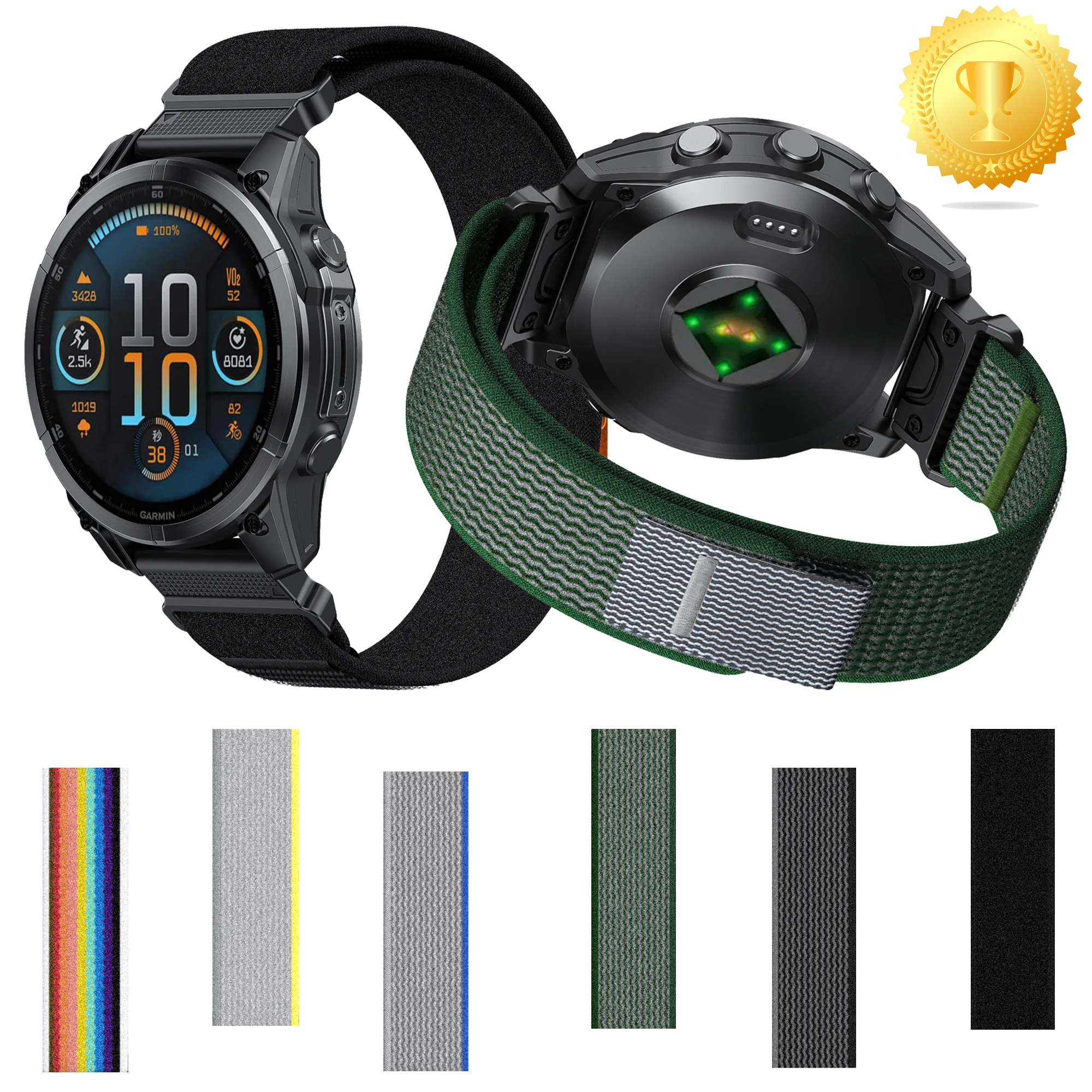 22/26 mm Nylon-Schnellarmband für Garmin Fenix 7X 8X 8 7 Pro Fenix 6X 6 5X Tactix 8 7 9 Forerunner 965 955 Enduro 3 Loop Band
