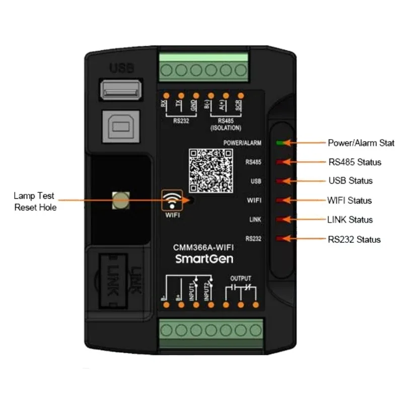 Smartgen CMM366A-WIFI Cloud Monitoring Module CMM366A-ET CMM366A-4G 4G CMM366B-4G CMM365A-4G