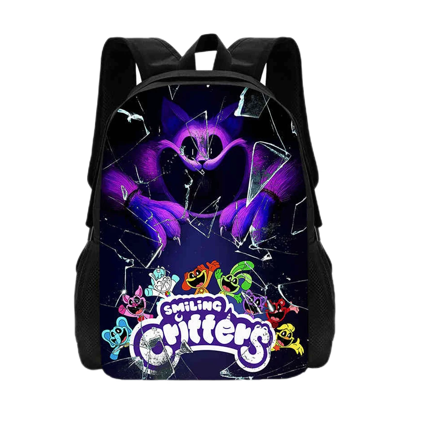 Cute 3D Game Smiling Critters Boys And girls Backpack Waterproof Shoulder Bag Anime Backpack Mochila Children\'s Gift