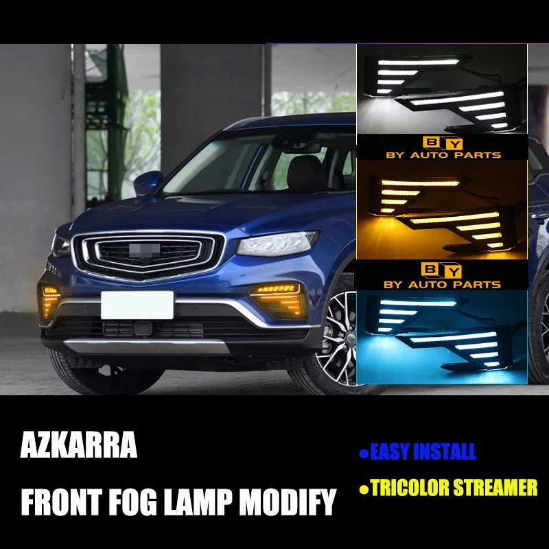 ATLAS PRO Front Daytime Running Light Modify Parts For Geely AZKARRA LED Fog Lamp Modification