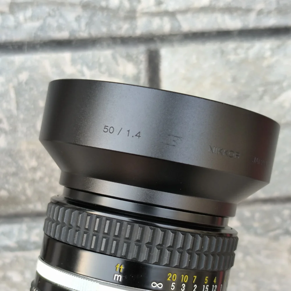 

52mm Camera Lens Hood For Nikon AF 50mm f/1.4S AF 50mm f/1.4D Metal Lens Hood Lens Cap Replaces Photography Accessories