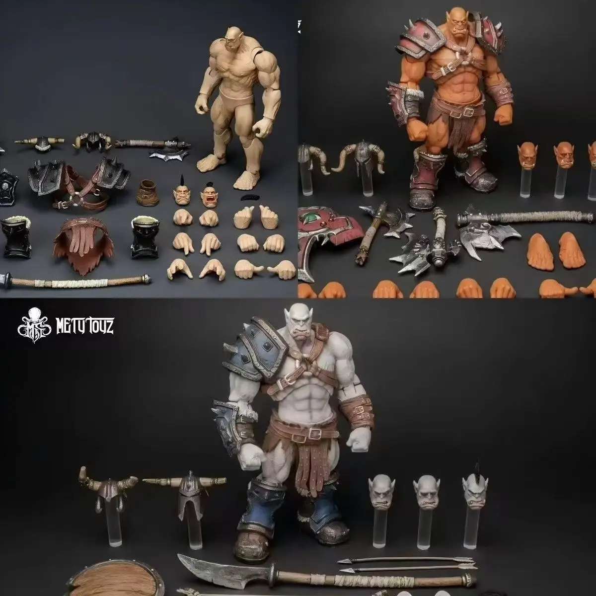Metytoyz World of Warcraft Mercenary Squad Frostmaw Bloodskull Action Figure Model Toy