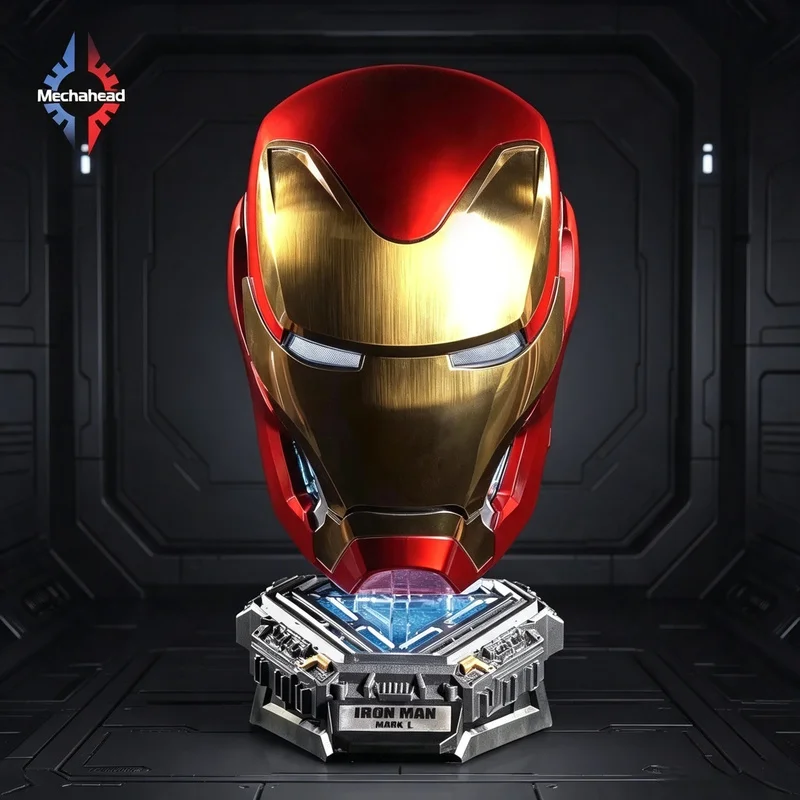 MK50 Iron Man Wearable Helmet Voice Control Design Cosplay Desk Ornament Decoration Collectible Birthday Gift For Anime Fans