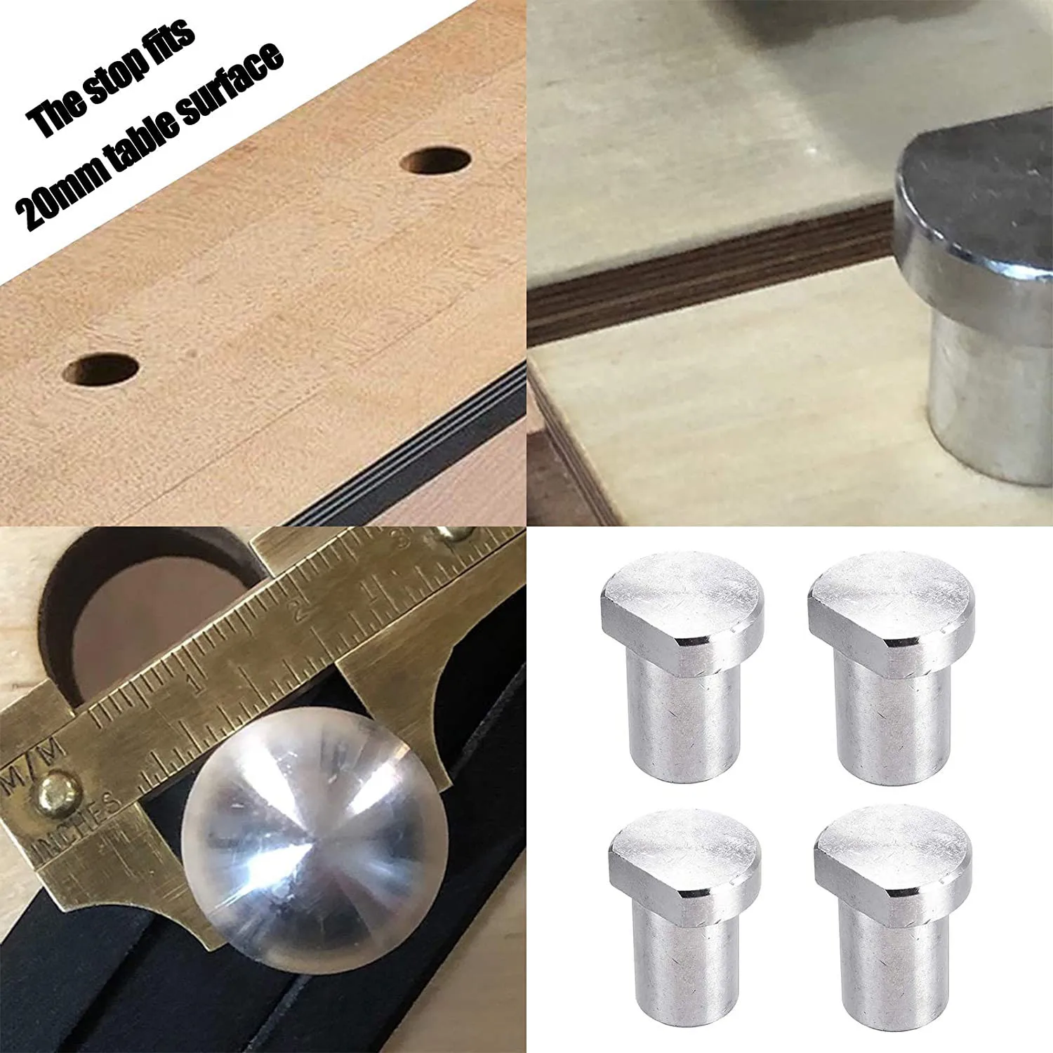 cnim-dog-hole-clamps-2-adjustable-woodworking-desk-clamps-bench-woodworking-with-4-pcs-20mm-bench-dog-holes