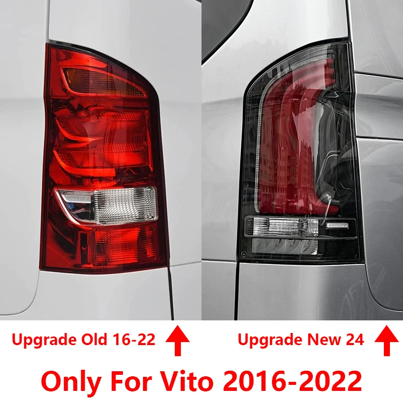 For Benz Vito W447 2016-2022 Upgraded High Configure Auto Led Back Lamps Assembly LED Dynamic Blink Car Tail Light Accessories