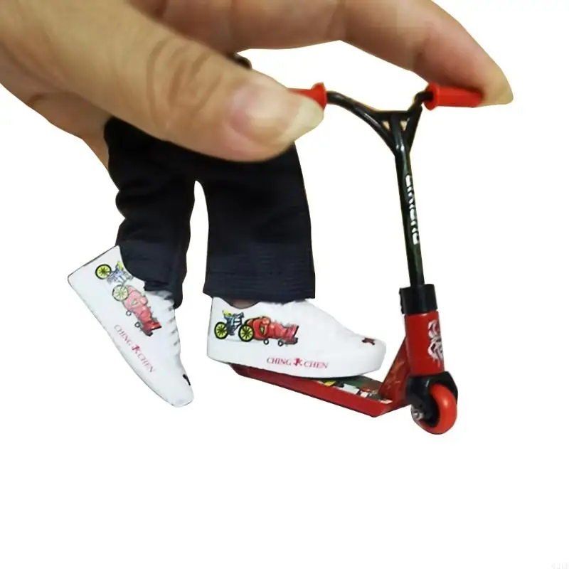 Mini Finger Skateboard Toy for Adult Tabletop Finger Bike with Clothes Finger Sports Toy Fun Stress Toy Kids Party Favor