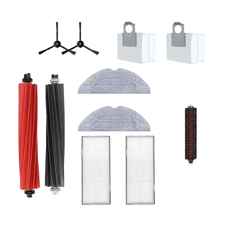 الجانب الرئيسي فرشاة ممسحة القماش مكنسة كهربائية أجزاء البلاستيك ل Roborock S8 S8 Pro Ultra S8 + جهاز آلي لتنظيف الأتربة