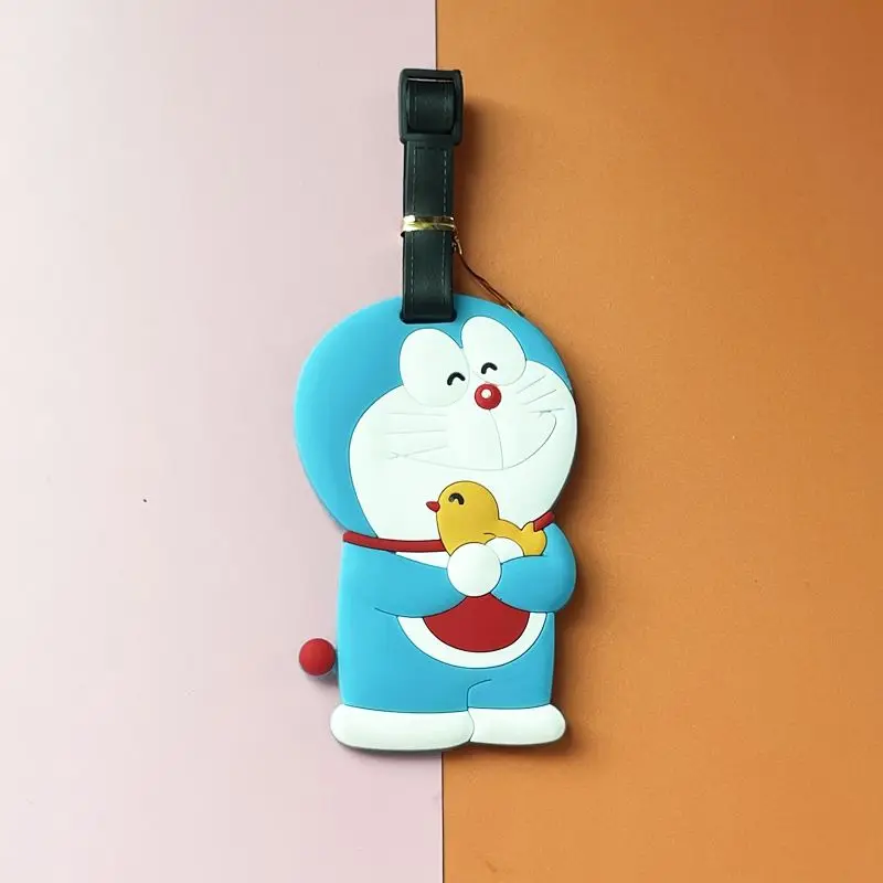 Doraemon animation peripheral cartoon kawaii suitcase checked boarding pass travel abroad anti-loss card travel essentials