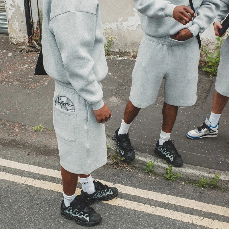 EPISODES Disc Baggy Shorts Unisex Casual Relaxed Fit Shorts Men Women Oversized Sweatpants 100% Cotton Pants Bottoms Clothing