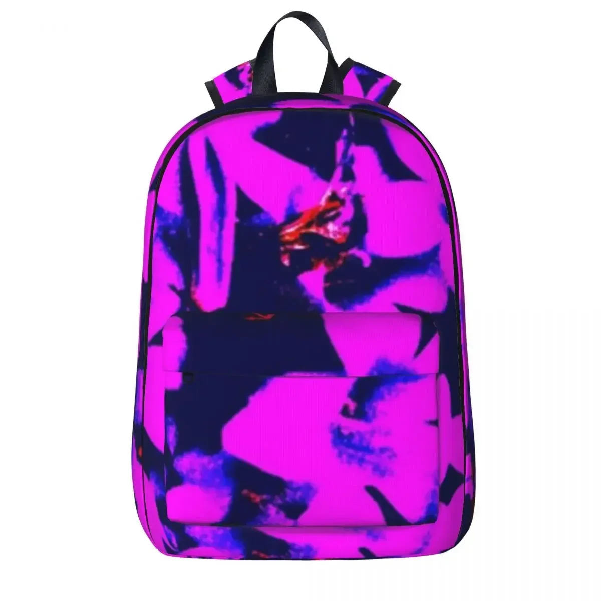 Purple Flowers Abstract Floral Art Woman Backpacks Boys Girls Bookbag School Bags Portability Travel Rucksack Shoulder Bag