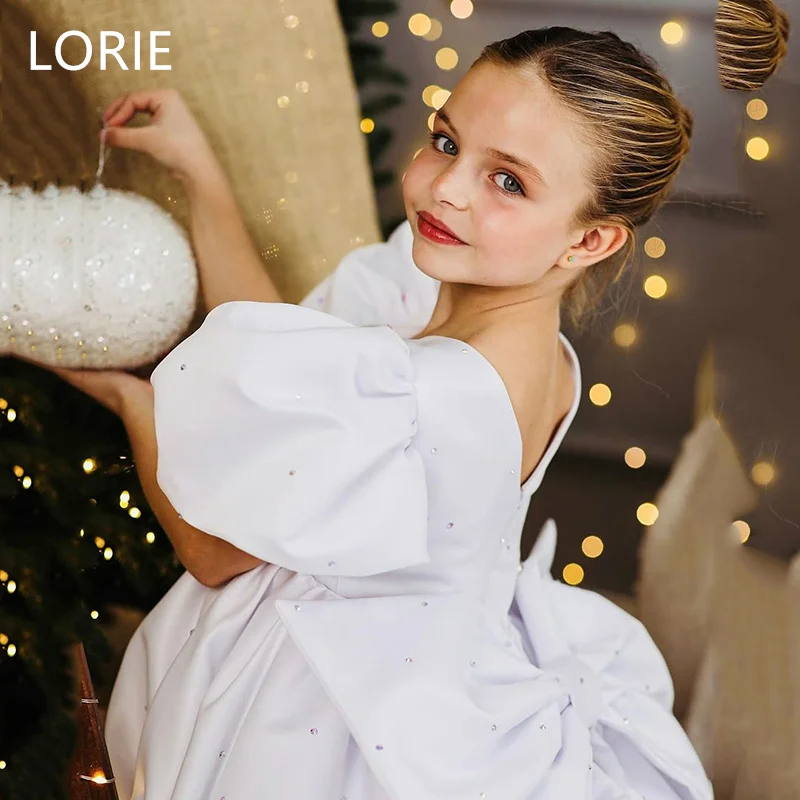 

LORIE White Flower Girl Dresses Elegant Generous Little Girl Dress Princess Dress Baby Girl Dresses Birthday Gift Customized2025