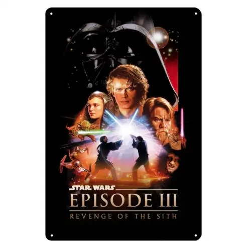 Revenge Of The Sith Movie Metal Poster Tin Sign - 20x30cm Plate