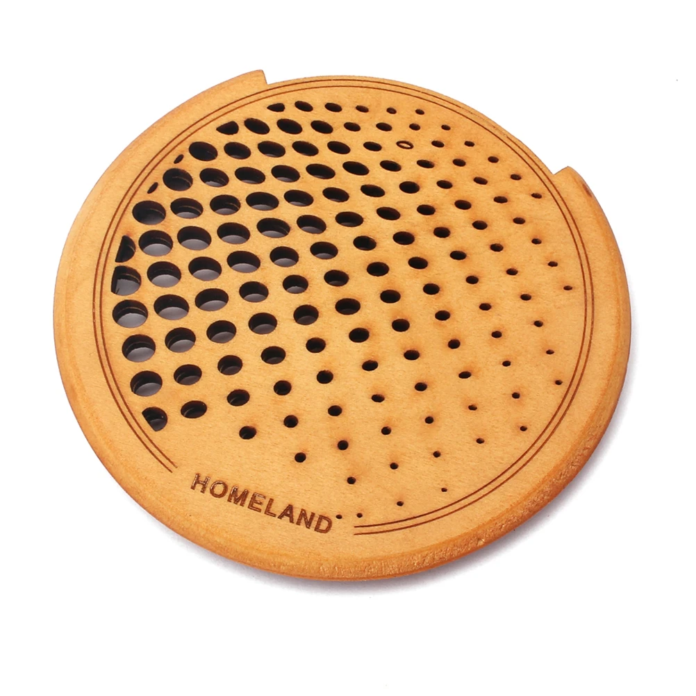 

Guitar Wooden Soundhole Sound Hole Cover Block Feedback Buffer for 40 / 41 Inch EQ Acoustic Folk Guitar (Deep Yellow)