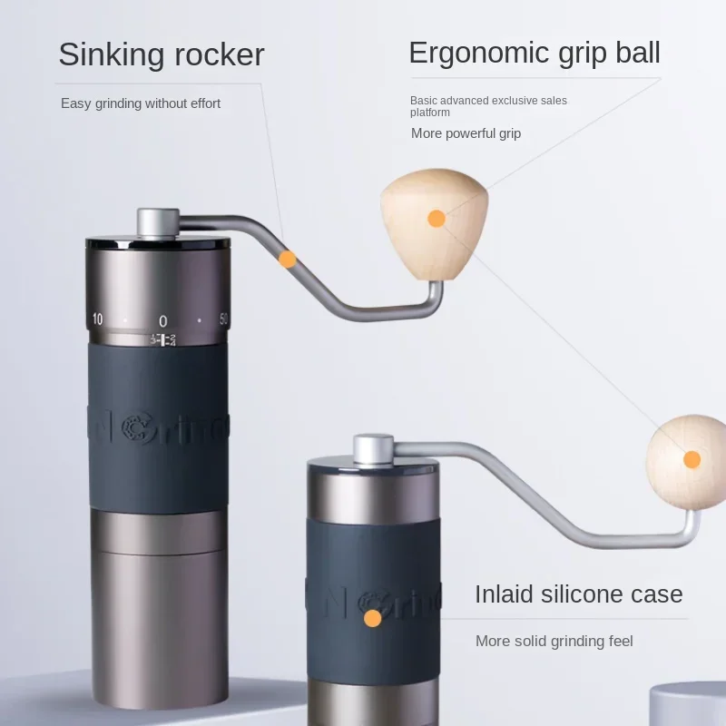 Kingrinder K0-K6 Manual Coffee Grinder 420 Stainless Steel Burr Grinding Core Portable Coffee Mill Baja Tahan Karat Get Free Can