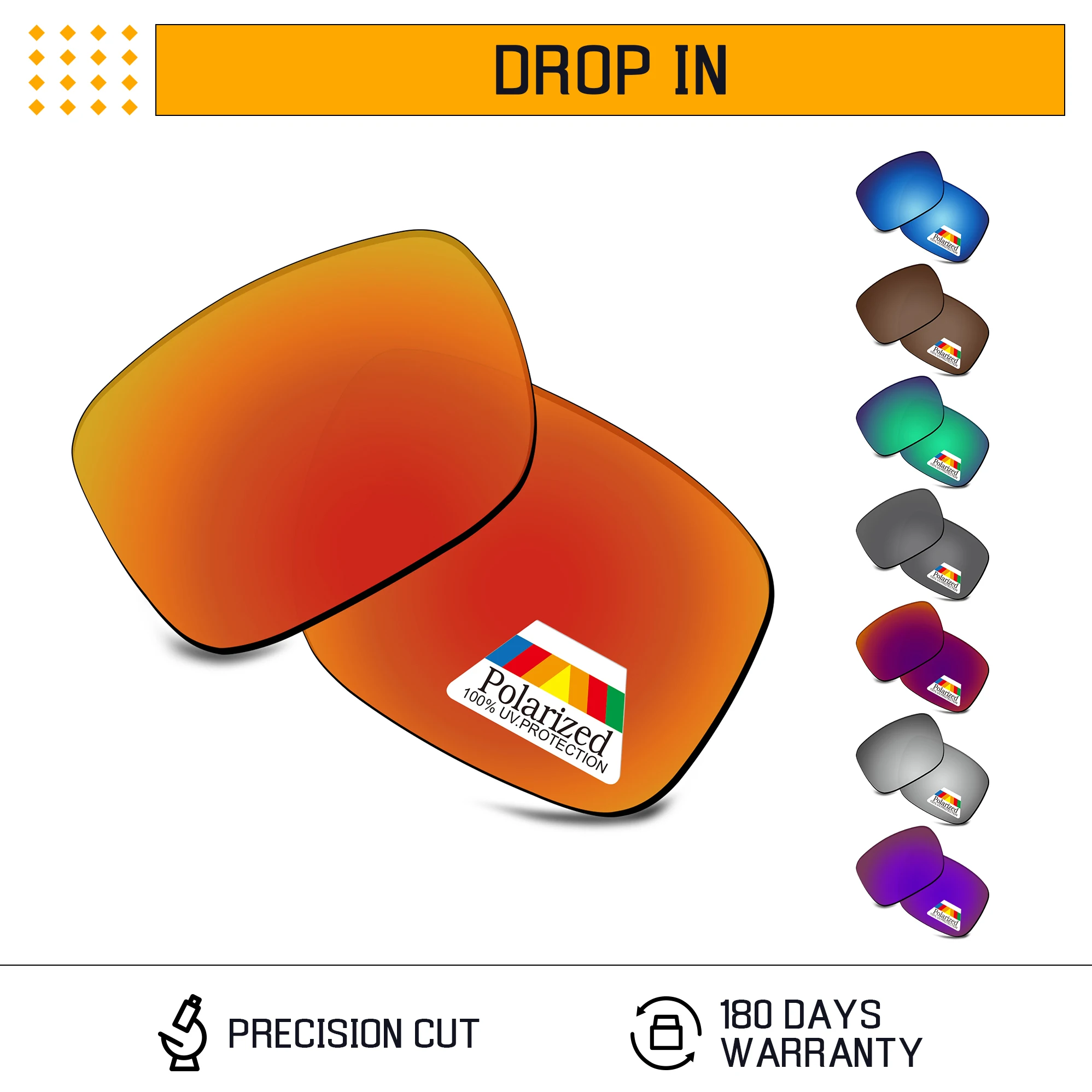 Rarayvix Polarized Replacement Lenses UV400 Protective for Oakley Drop In OO9232 58mm Sunglasses