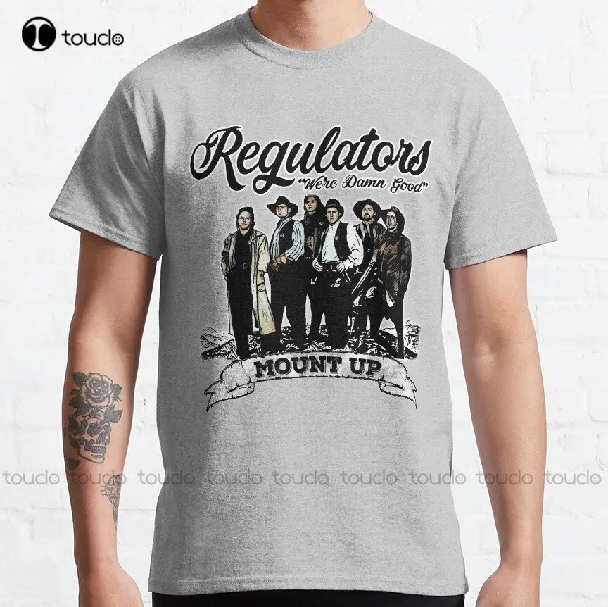 Regulators Mount Up, Nate Dogg Classic T-Shirt Camping Shirt Printed Tee Custom Aldult Teen Unisex Digital Printing Tee Shirts