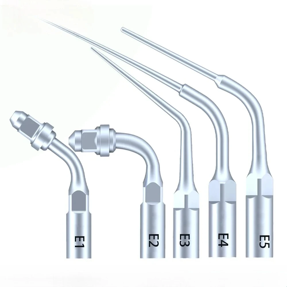 

10 шт., наконечники для стоматологического ультразвукового скалера, стоматологические эндодонтические эндодонтические наконечники, подходят для EMS WOODPECKER, инструменты для отбеливания зубов E1 E2 E3 E4 E5