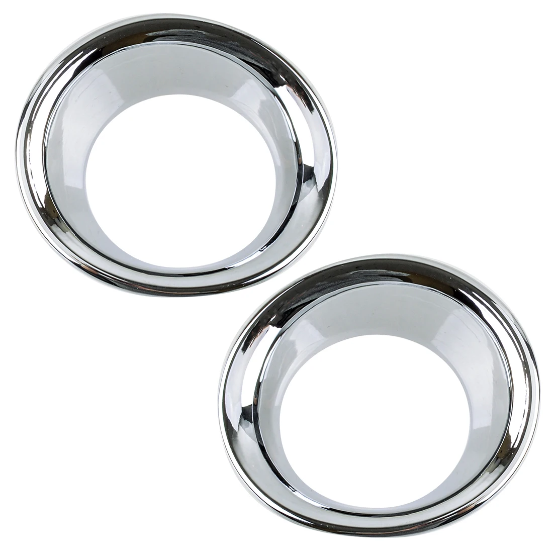

2pcs/Set Silver Front Fog Light Lamp Ring Cover Decorative Trim Plastic Fit for Toyota Harrier Venza 2020 2021