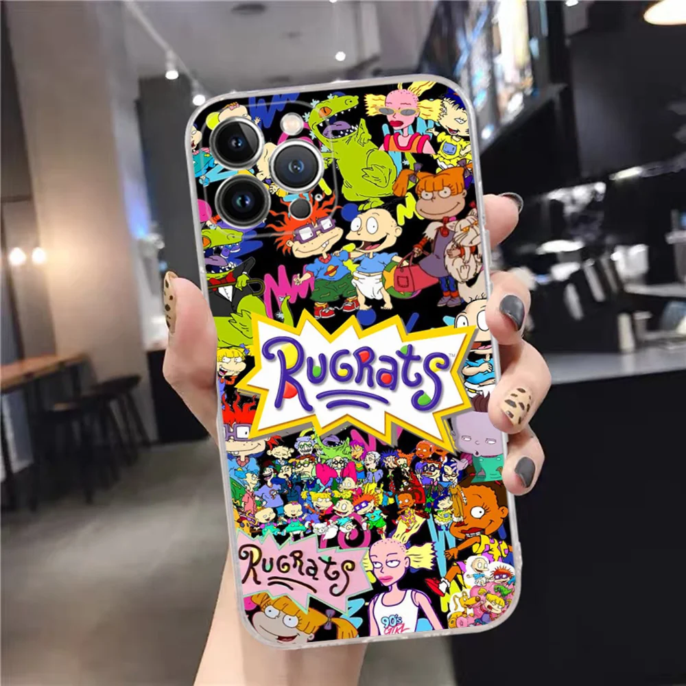 Cartoon Funny R-Rugrats Phone Case Silicone Soft For Iphone 16 15 14 13 12 11 Pro Mini XS MAX Plus X Cover