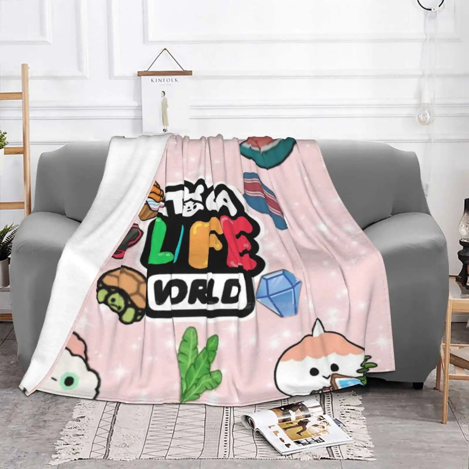 Toca Boca-Toca Boca 2021-Toca Life World Four Seasons Comfortable Warm Soft Throw Blanket Toca World Toca Toca Doctor Toca