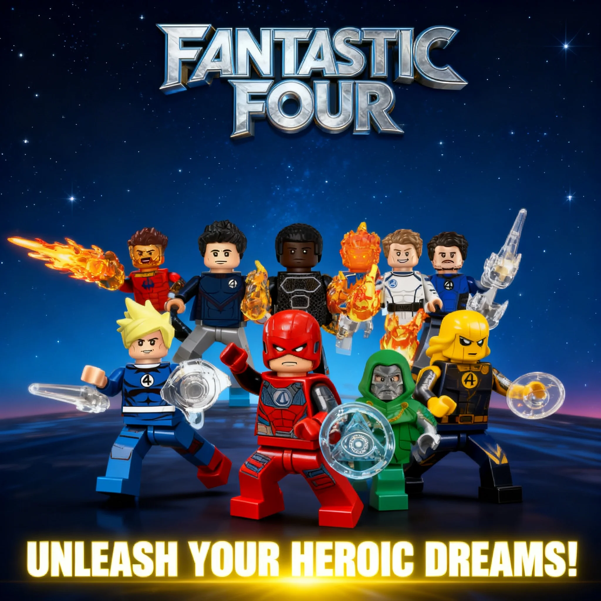Doctor Doom 2025 Marvel Legends GH0375 Building Blocks Bricks Action Figures Mini Toys For Kids Party Gifts view 2