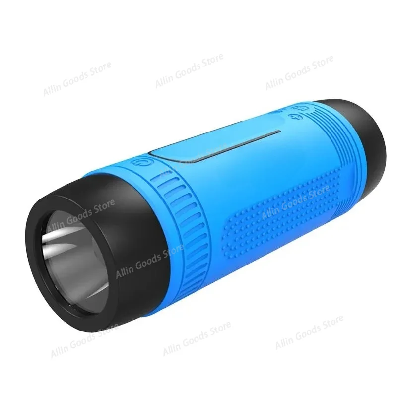 S1 Bluetooth Speaker Outdoor Bicycle Portable Subwoofer Bass Wireless Column FM Radio Power Bank+Flashlight Waterproof Speaker