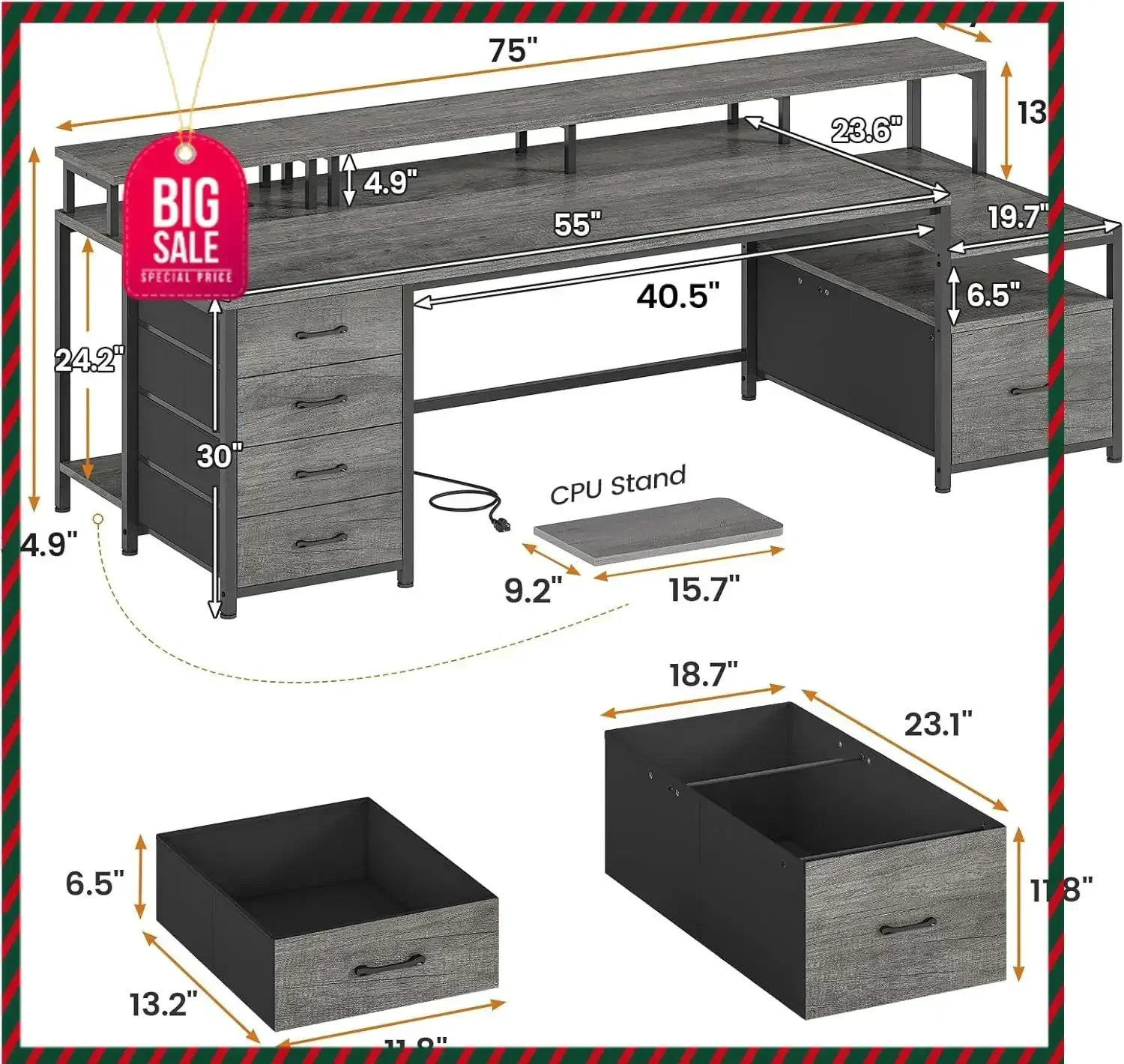 hot-sale productsActivity limited-time priceActivity limited-time priceActivity limited-time price75'' Computer Desk with 5 Draw