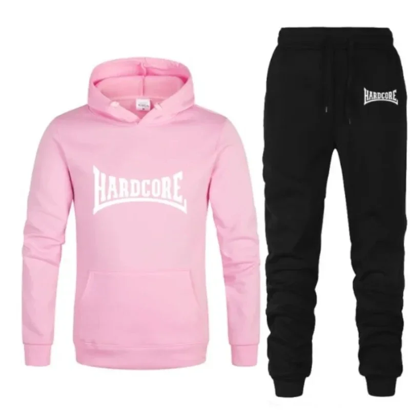 2025New العصرية رجال الأعمال المتشددين مقنعين بدلة رياضية هوديي وسراويل عادية الركض الصوف للجنسين ملابس رياضية ماكس