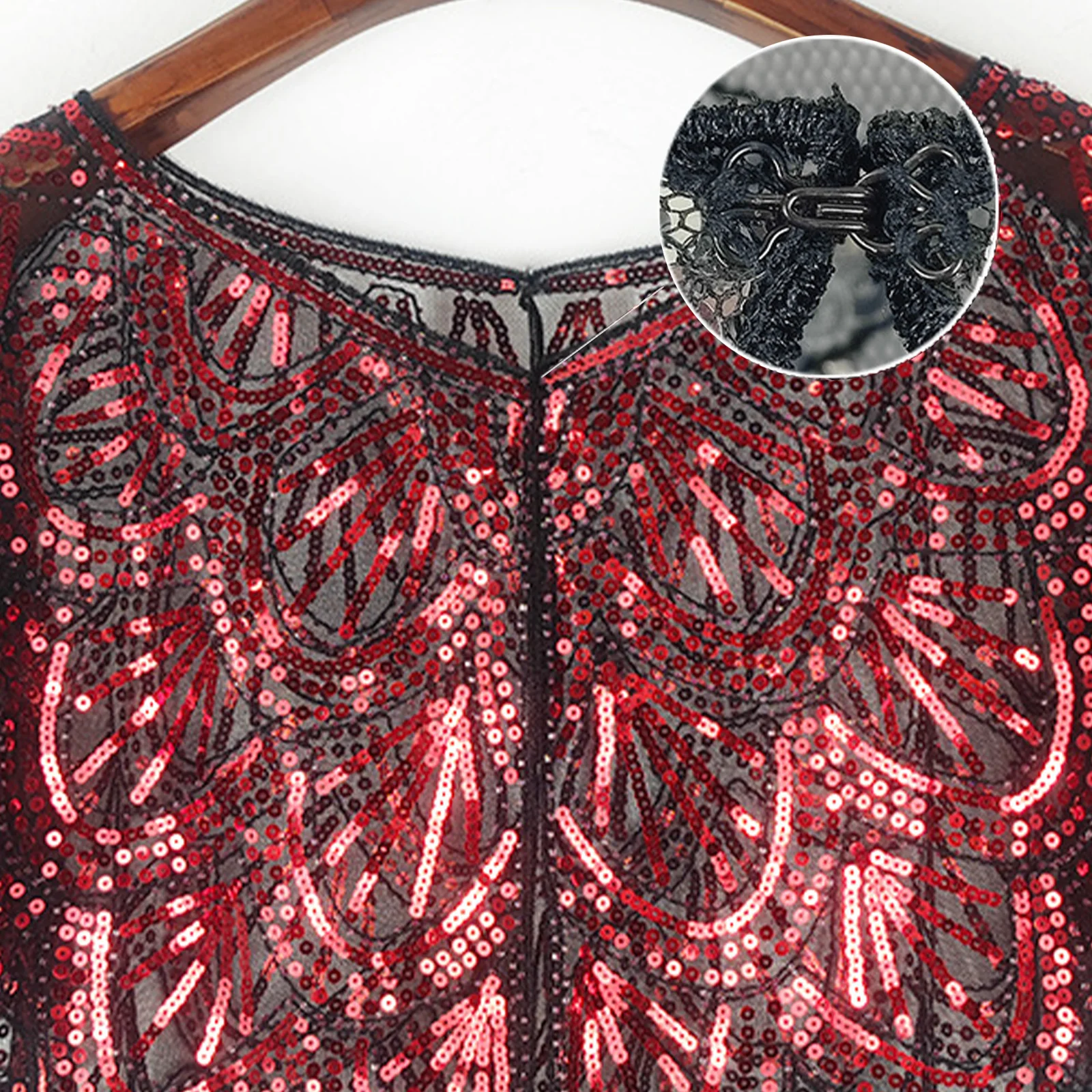 

Women Elegant Dress Gown Wraps See-through Sparkly Sequins Shawl Banquet Party Costume Shawl Exquisite Vintage All-matched Shawl