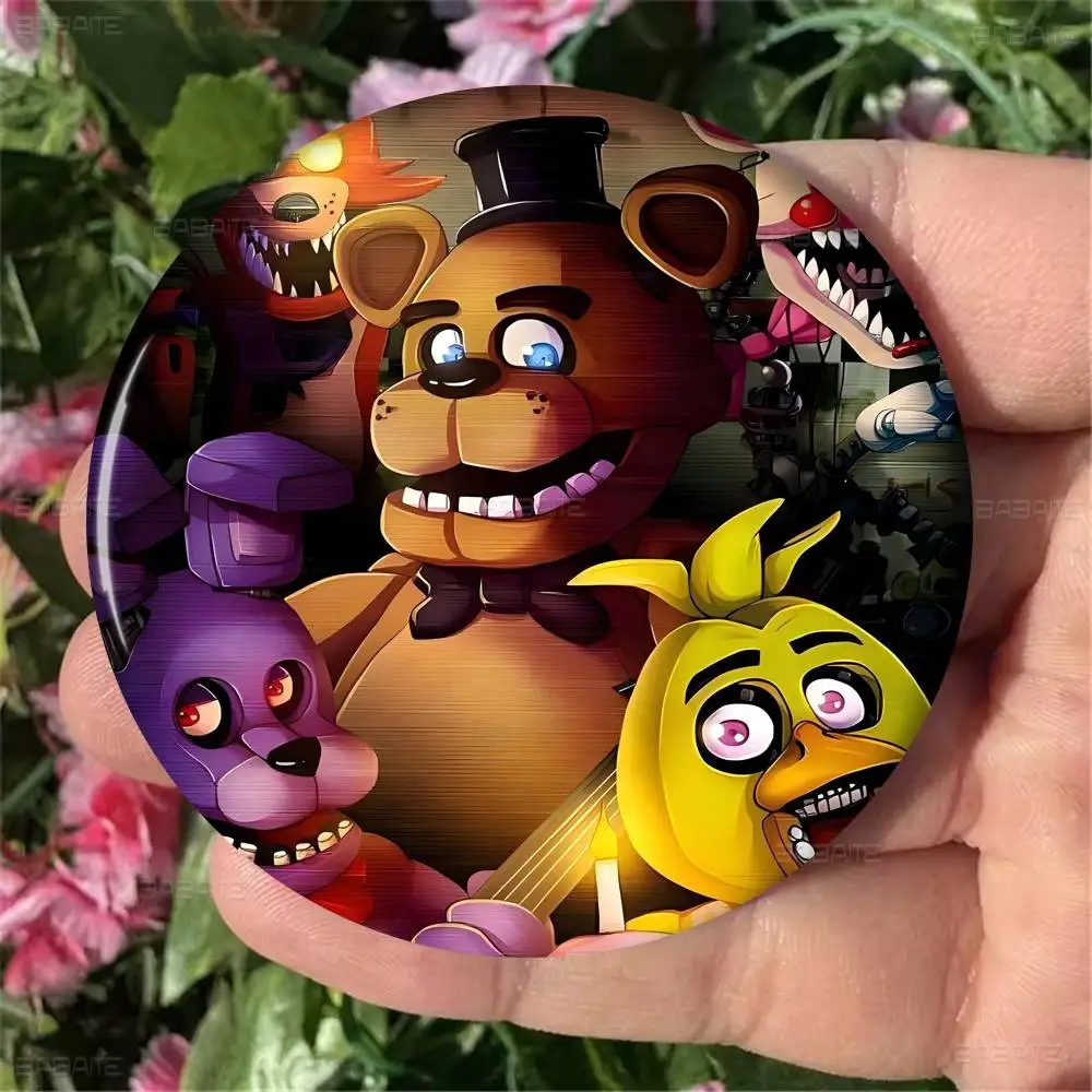 Fnaf Five-nights-At-Freddys Photo Brooches Creative Round Badge