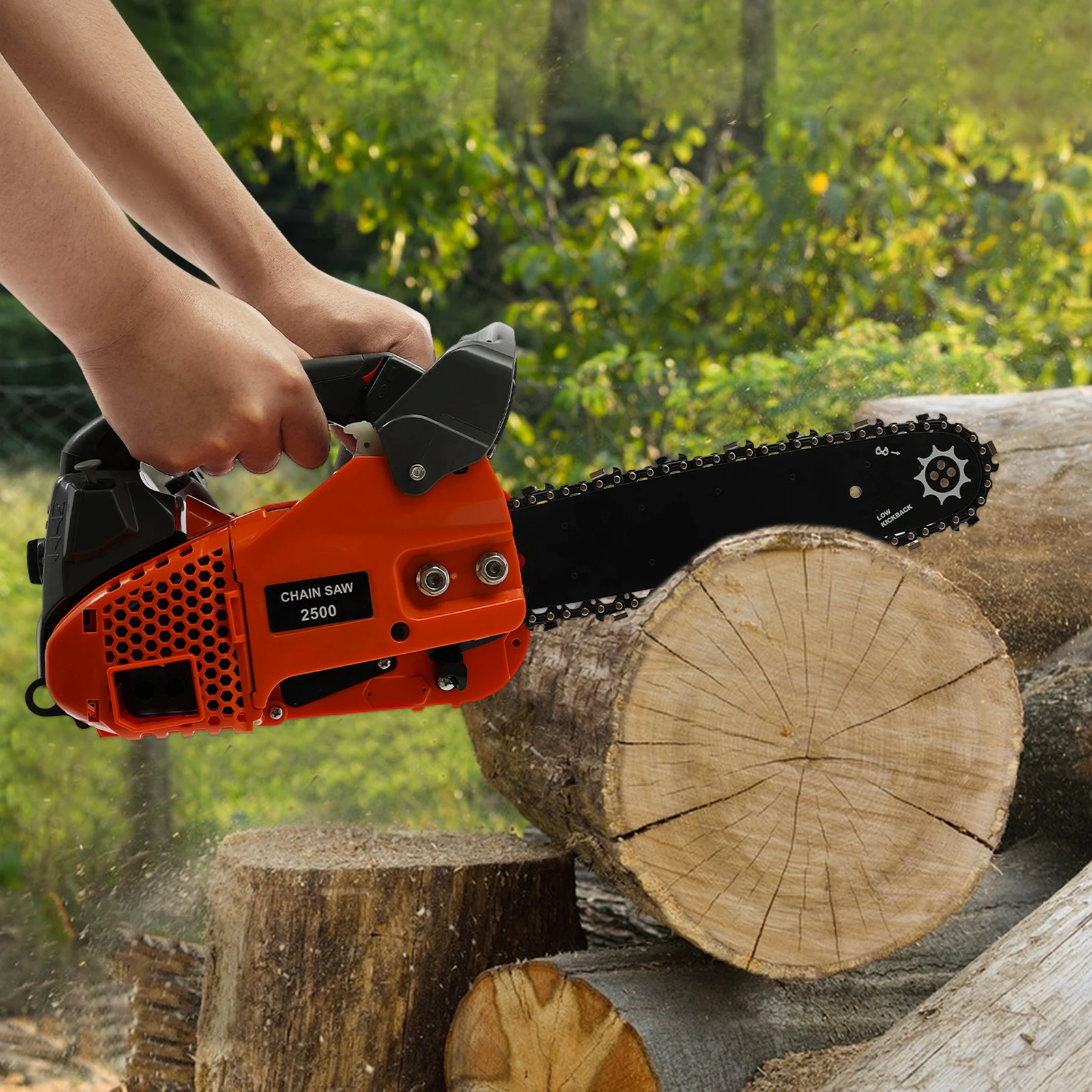 25.4Cc مقبض علوي بالمنشار البنزين بالمنشار 2-السكتة الدماغية محرك بالمنشار 12 بوصة البنزين بالمنشار #3